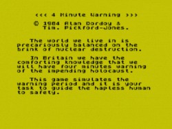 4 Minute Warning (1984)(Magination Software)