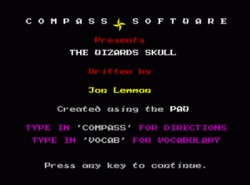 Blood Of Bogmole III – Wizards Skull (1986)(Compass Software)