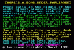 There's A Bomb Under Parliament (1991)(Zenobi Software)