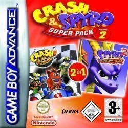 2 In 1 – Spyro 2 – Season Of Flame & Crash Nitro Kart Rom