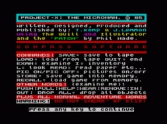 Project-X – The Microman (1985)(Compass Software)[a] Rom