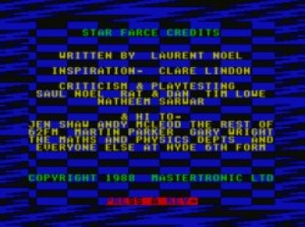 Star Farce (1988)(Mastertronic) Rom