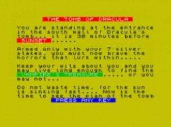 Tomb Of Dracula, The (1983)(Felix Software) Rom