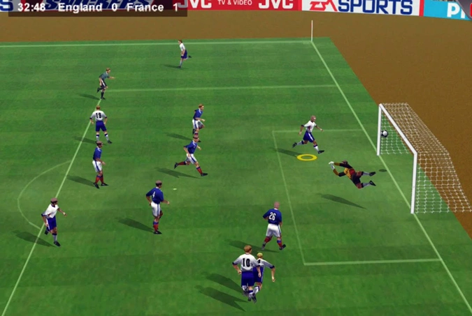 FIFA: Road to World Cup 98 ps1 Gameplay