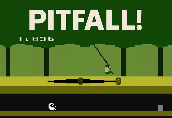 Pitfall! Rom Game Screenshot