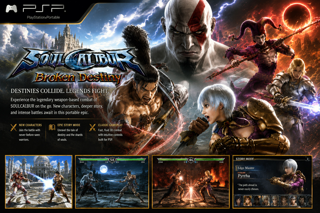 Soulcalibur - Broken Destiny psp Rom