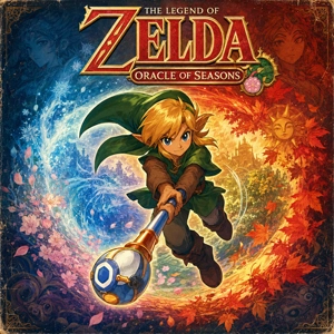 Legend Of Zelda Oracle Of Seasons Rom logo art