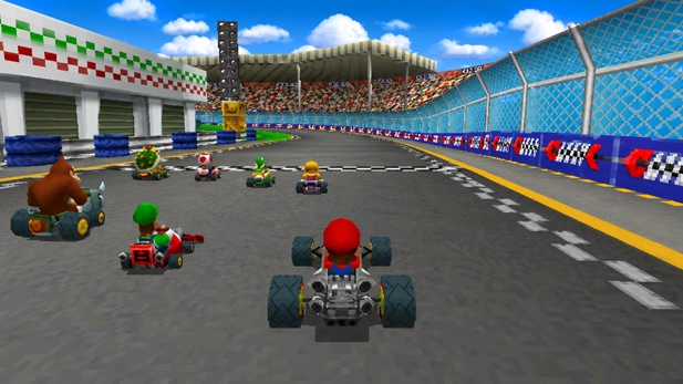 Screenshot of the Mario Kart DS Rom gameplay