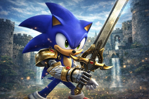 Sonic and the Black Knight Rom main cover