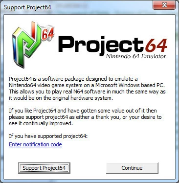 Project64 Emulator