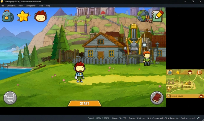 Scribblenauts Unlimited Rom Emulator Screenshot