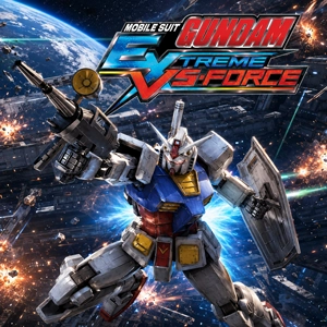 Mobile Suit Gundam: Extreme VS Force cover art featuring Gundam units