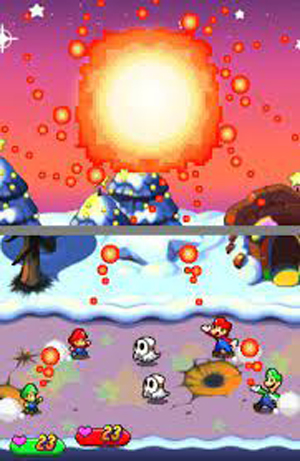 Mario & Luigi Partners In Time Rom Screenshot
