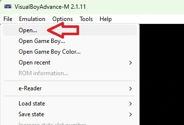 VisualBoyAdvance Hexrom Screenshot