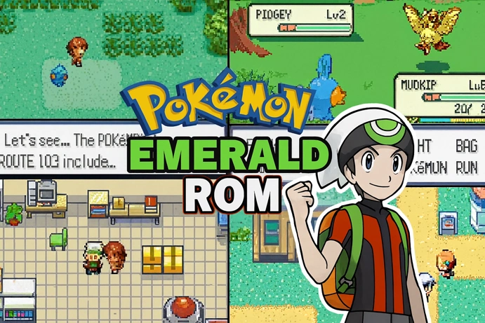 Pokemon Emerald Rom For GBA emulators
