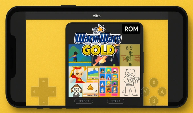 Wario World Gold Rom playing in citra