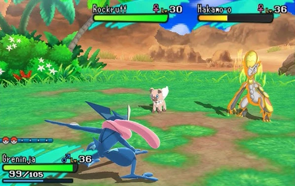 Pokemon Sun Rom screenshot of the game
